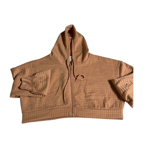 Rue 21 2 piece Brown Cropped Hoodie and jogger set - Picture 4 of 7